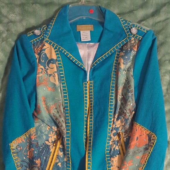 Colorful Embroidered Jacket - Picture 1 of 3